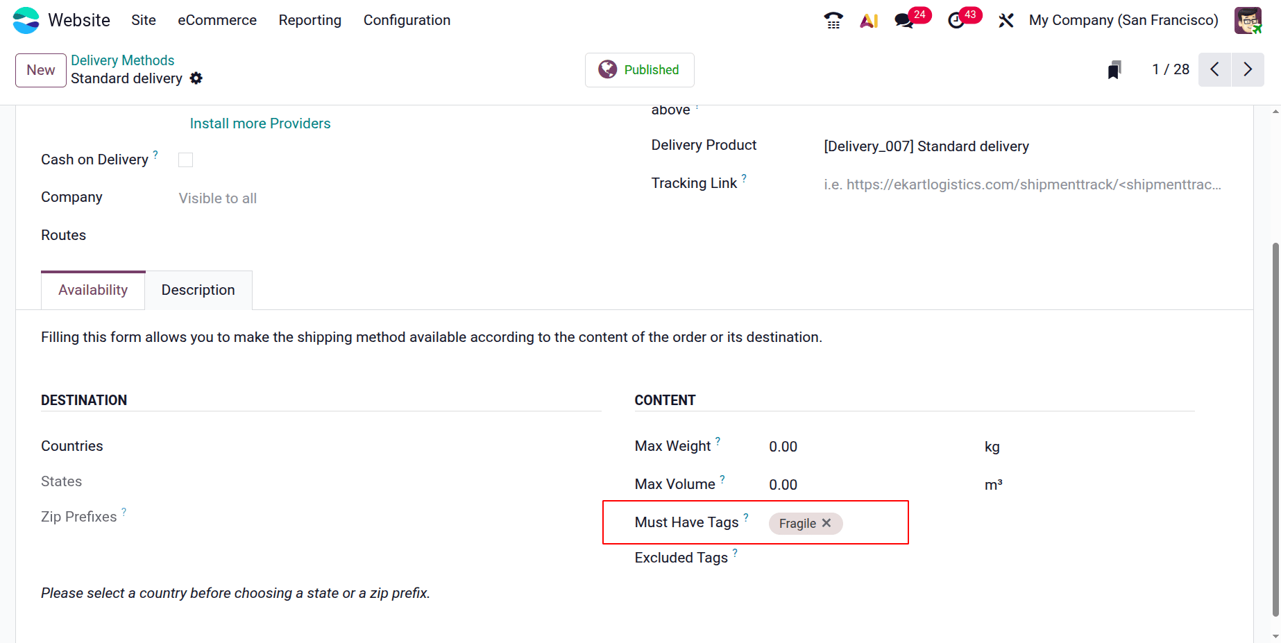 How to Set Up and Optimize Shipping in Odoo 19 E-Commerce-cybrosys