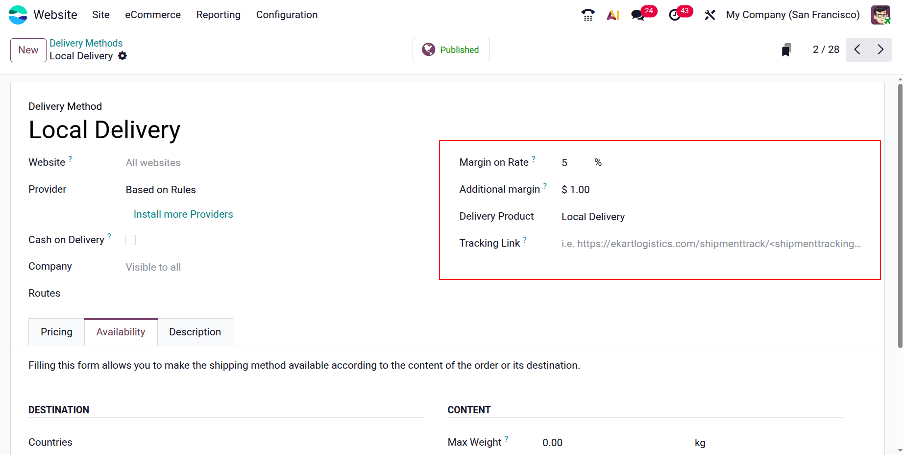 How to Set Up and Optimize Shipping in Odoo 19 E-Commerce-cybrosys