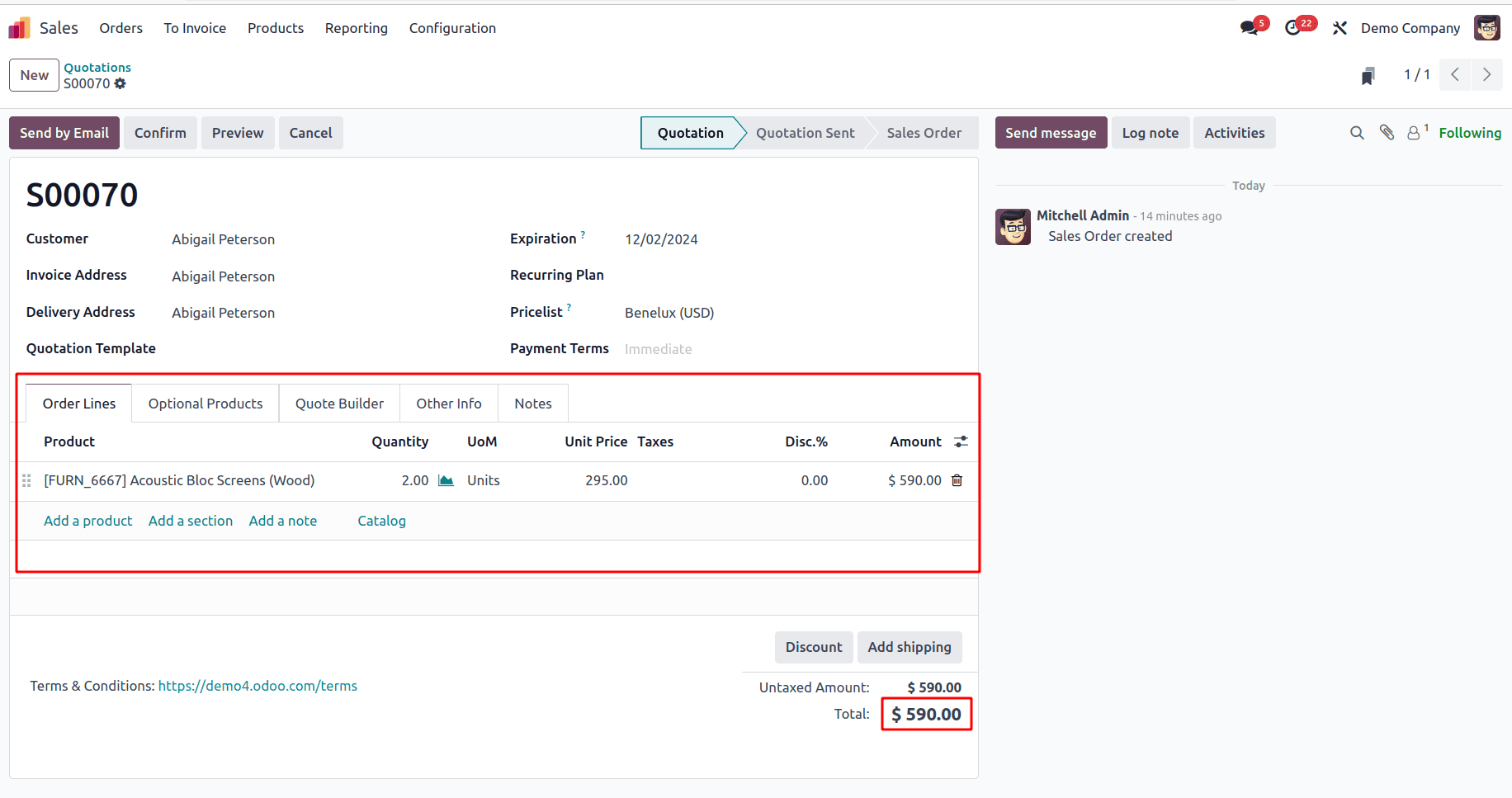 How to Set Up and Process Down Payments in Odoo 18 Sales-cybrosys