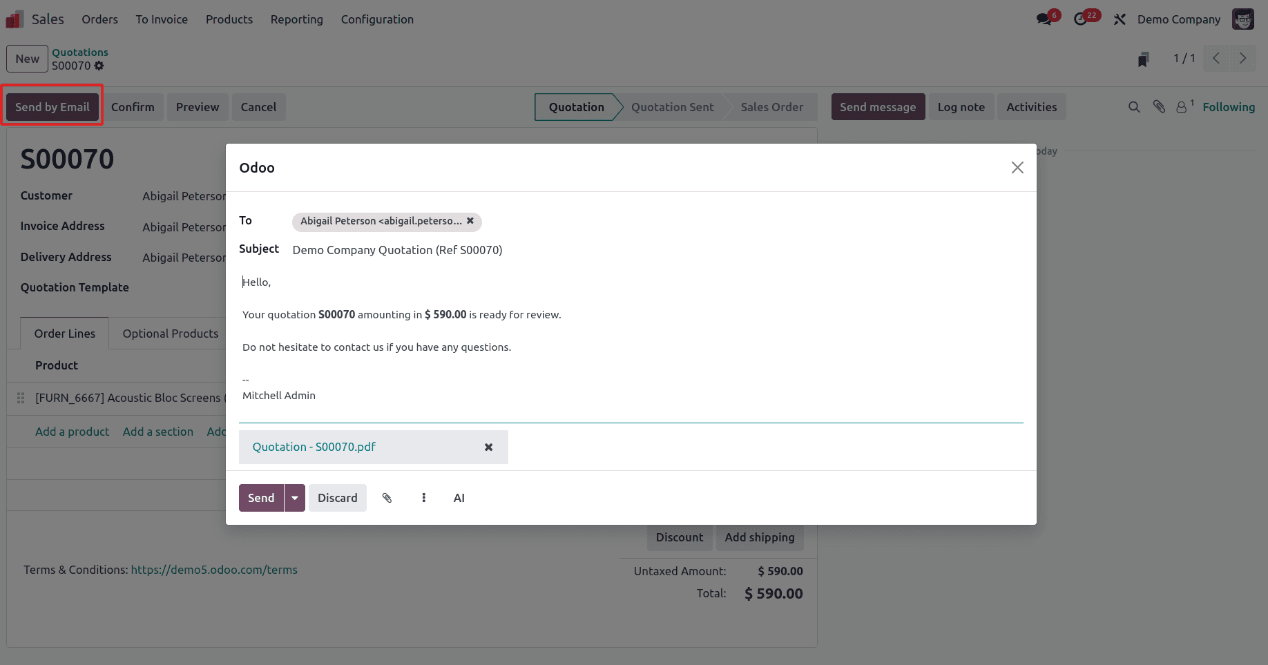 How to Set Up and Process Down Payments in Odoo 18 Sales-cybrosys