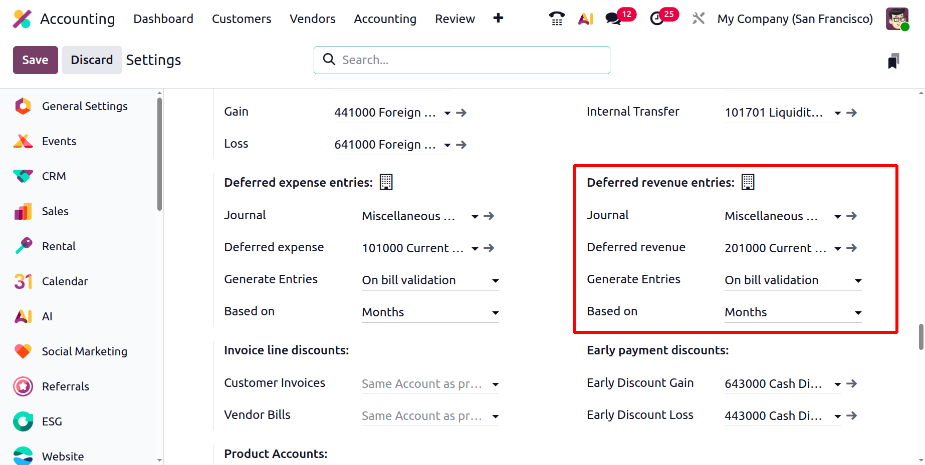 How to Set Up and Use Default Accounts in Odoo 19 Accounting-cybrosys