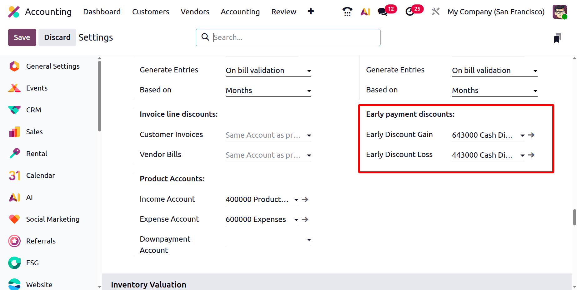 How to Set Up and Use Default Accounts in Odoo 19 Accounting-cybrosys