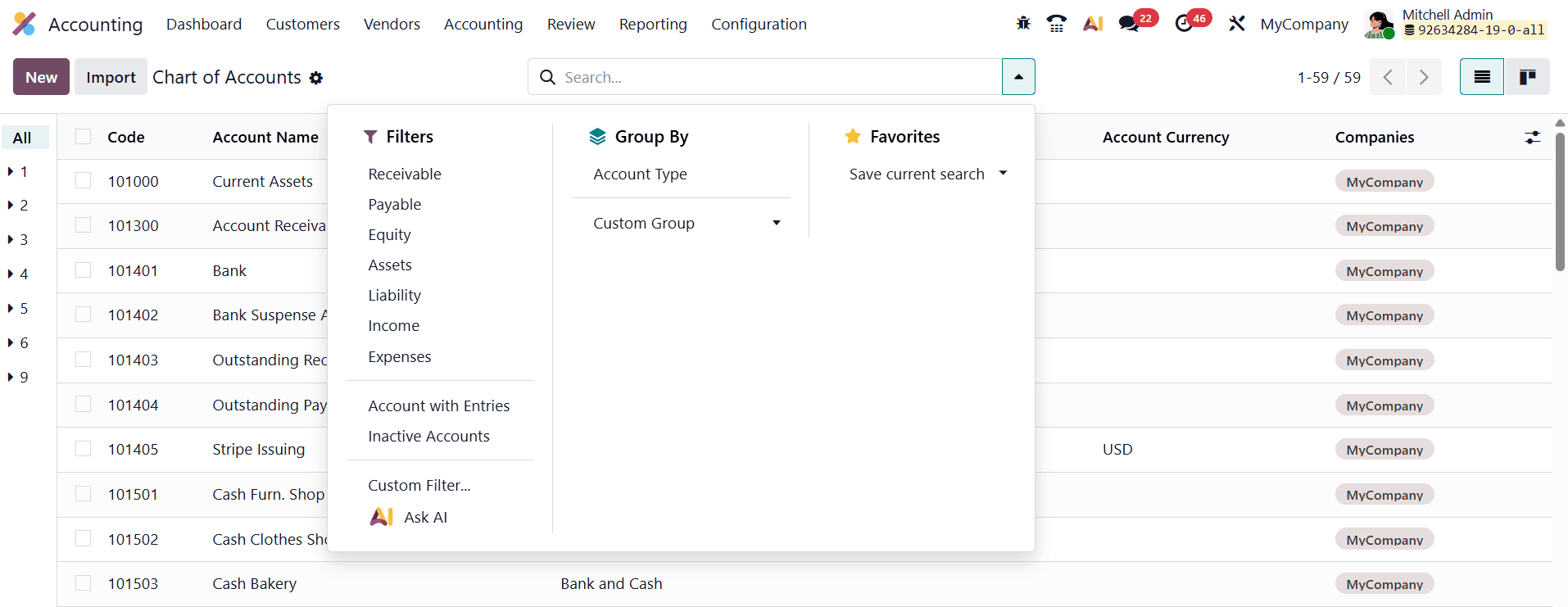 How to Set Up and Use Default Accounts in Odoo 19 Accounting-cybrosys