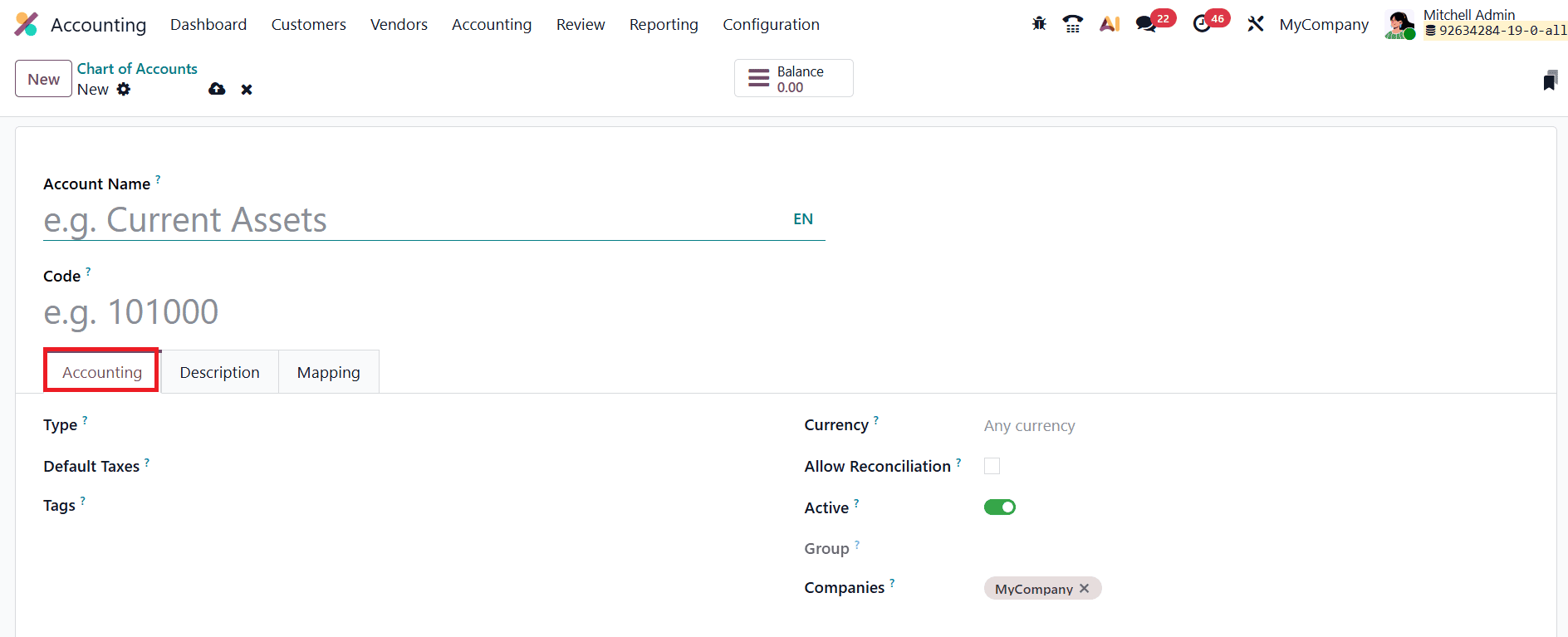 How to Set Up and Use Default Accounts in Odoo 19 Accounting-cybrosys
