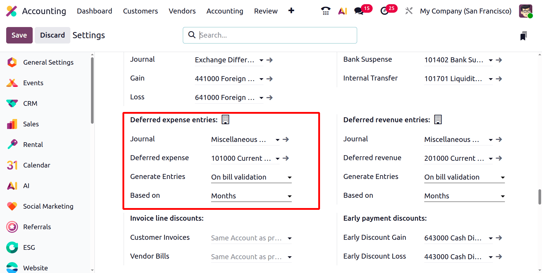 How to Set Up and Use Default Accounts in Odoo 19 Accounting-cybrosys