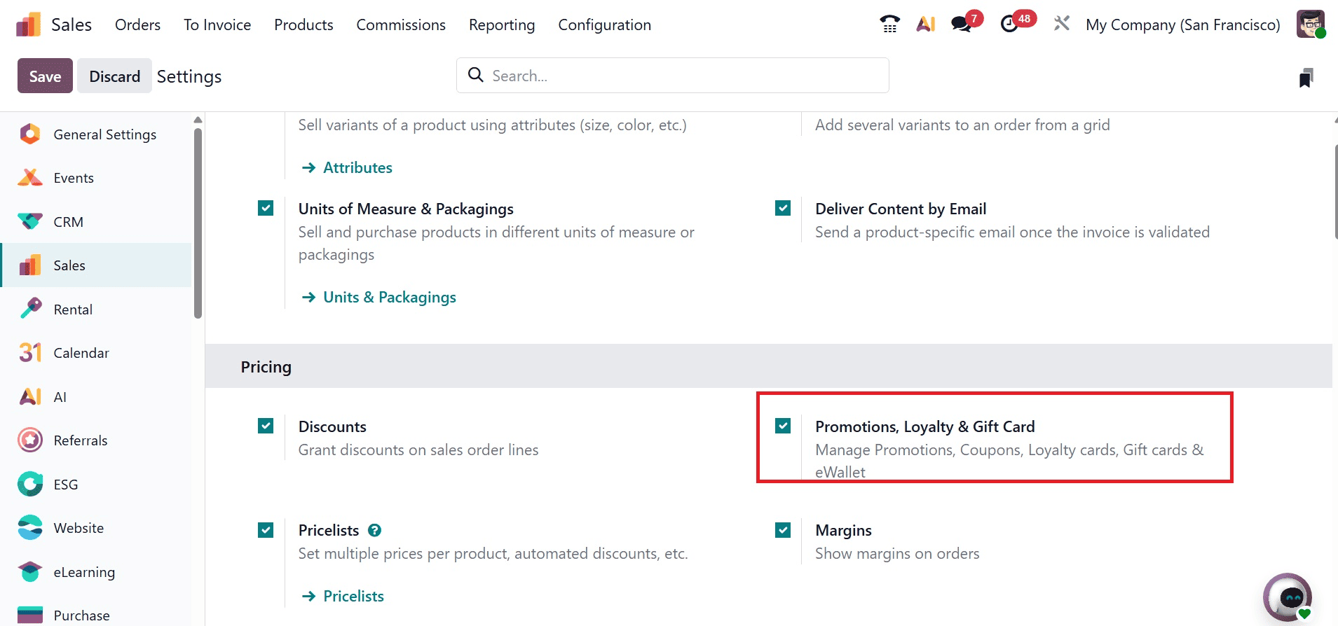 How to Set Up and Use Gift Cards and eWallets in Odoo 19 Sales-cybrosys
