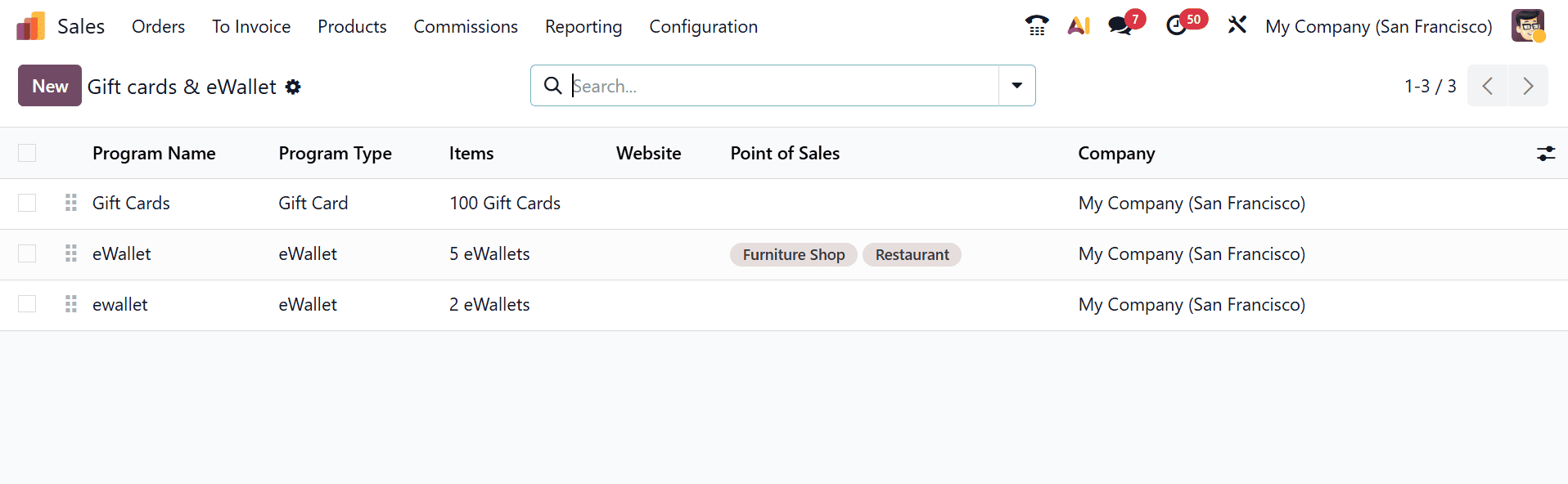 How to Set Up and Use Gift Cards and eWallets in Odoo 19 Sales-cybrosys