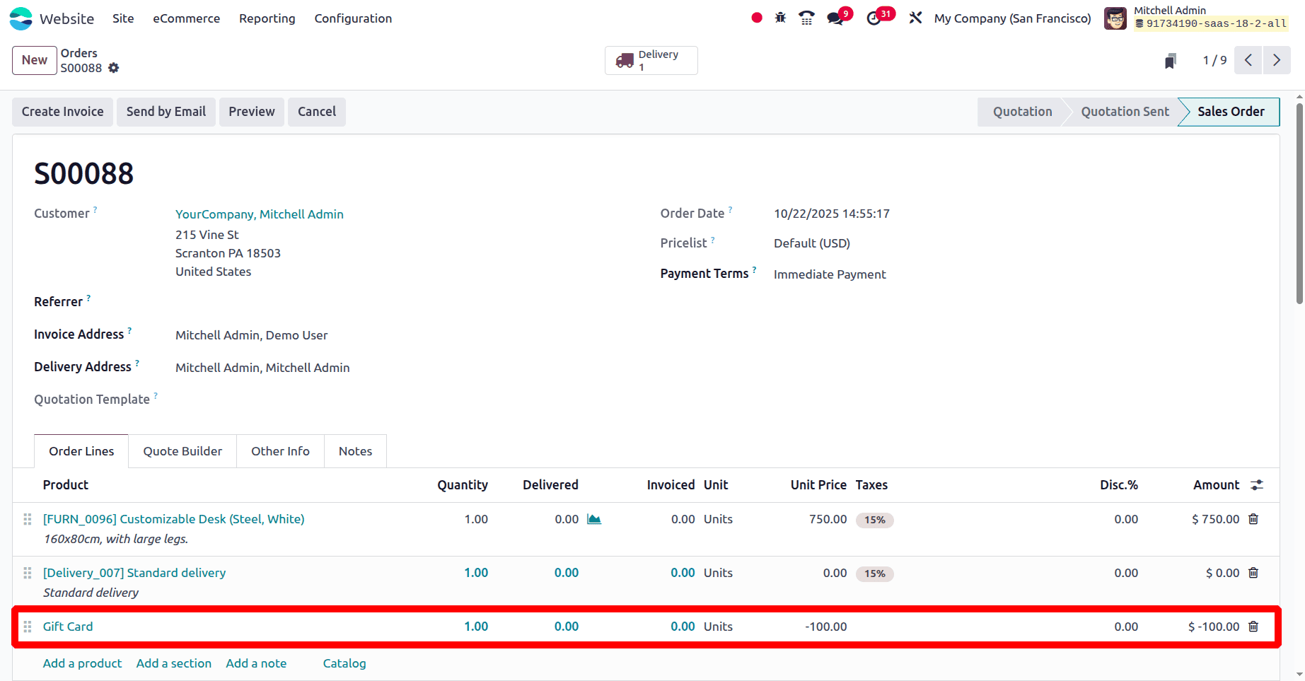 How to Set Up and Use Gift Cards and eWallets in Odoo 19 Sales-cybrosys
