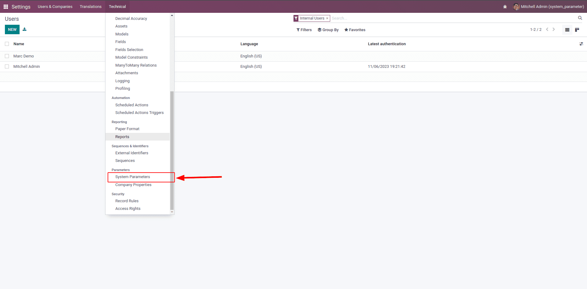 How to Set Up & Use System Parameters in Odoo 16 -cybrosys