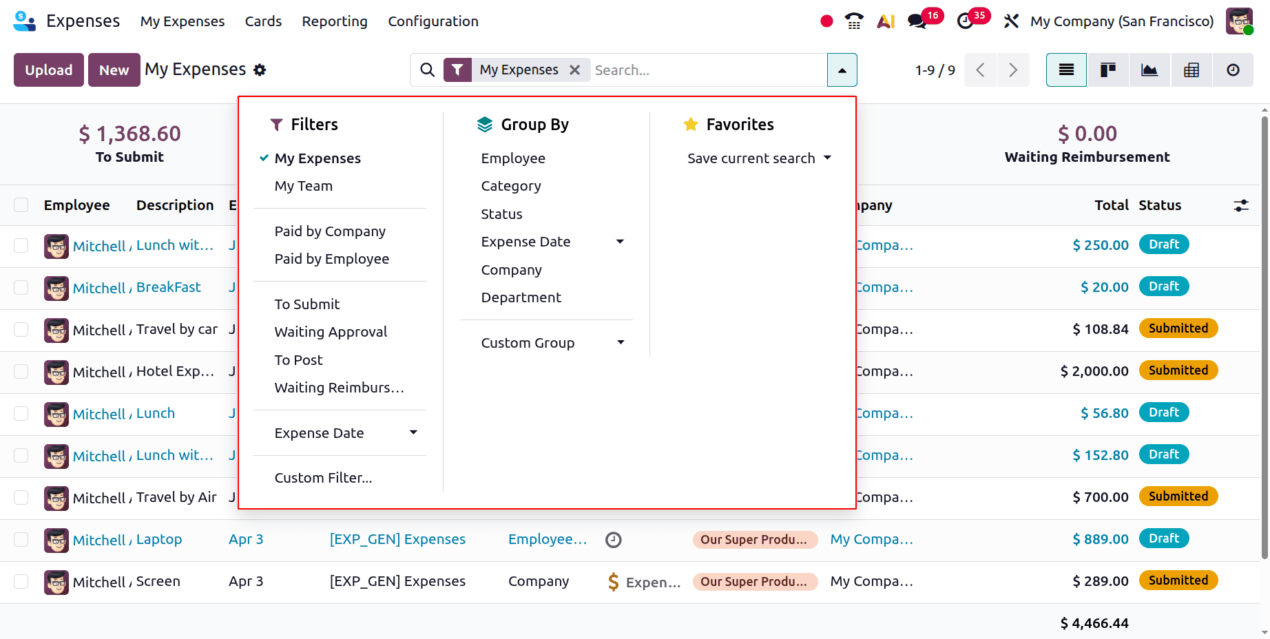 How to Set Up and Use the Odoo 19 Expenses Module-cybrosys