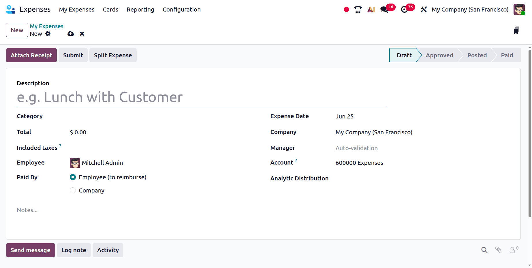 How to Set Up and Use the Odoo 19 Expenses Module-cybrosys