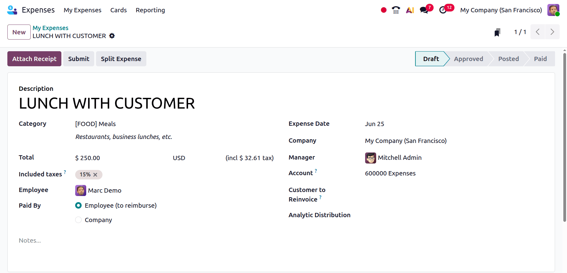 How to Set Up and Use the Odoo 19 Expenses Module-cybrosys