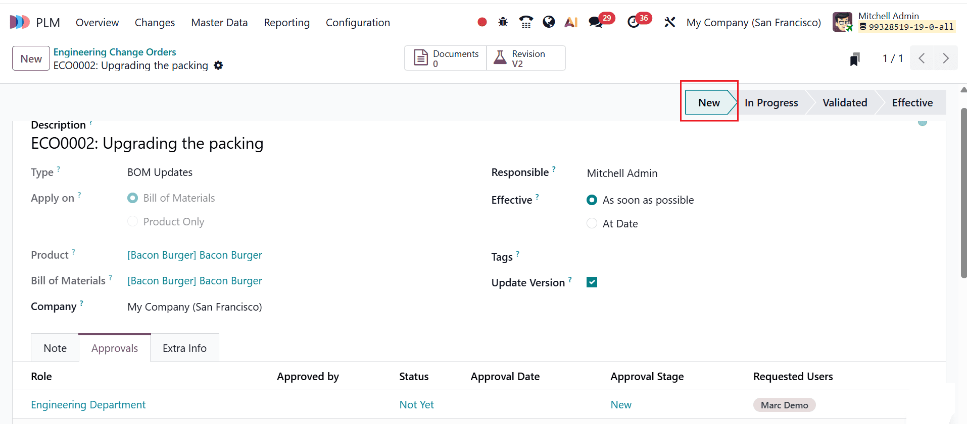 How to Set Up Approval Rules for ECO Stages in Odoo 19-cybrosys