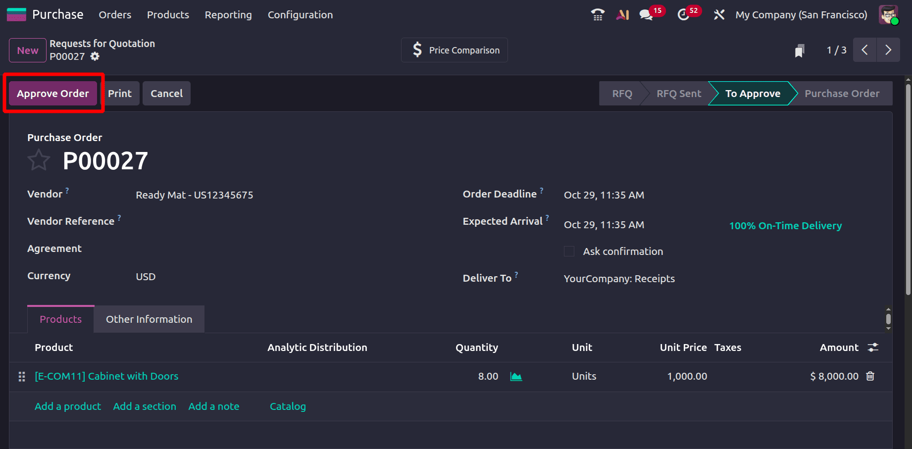 How to Set Up Approval Workflows in Odoo 19 Purchase Orders-cybrosys