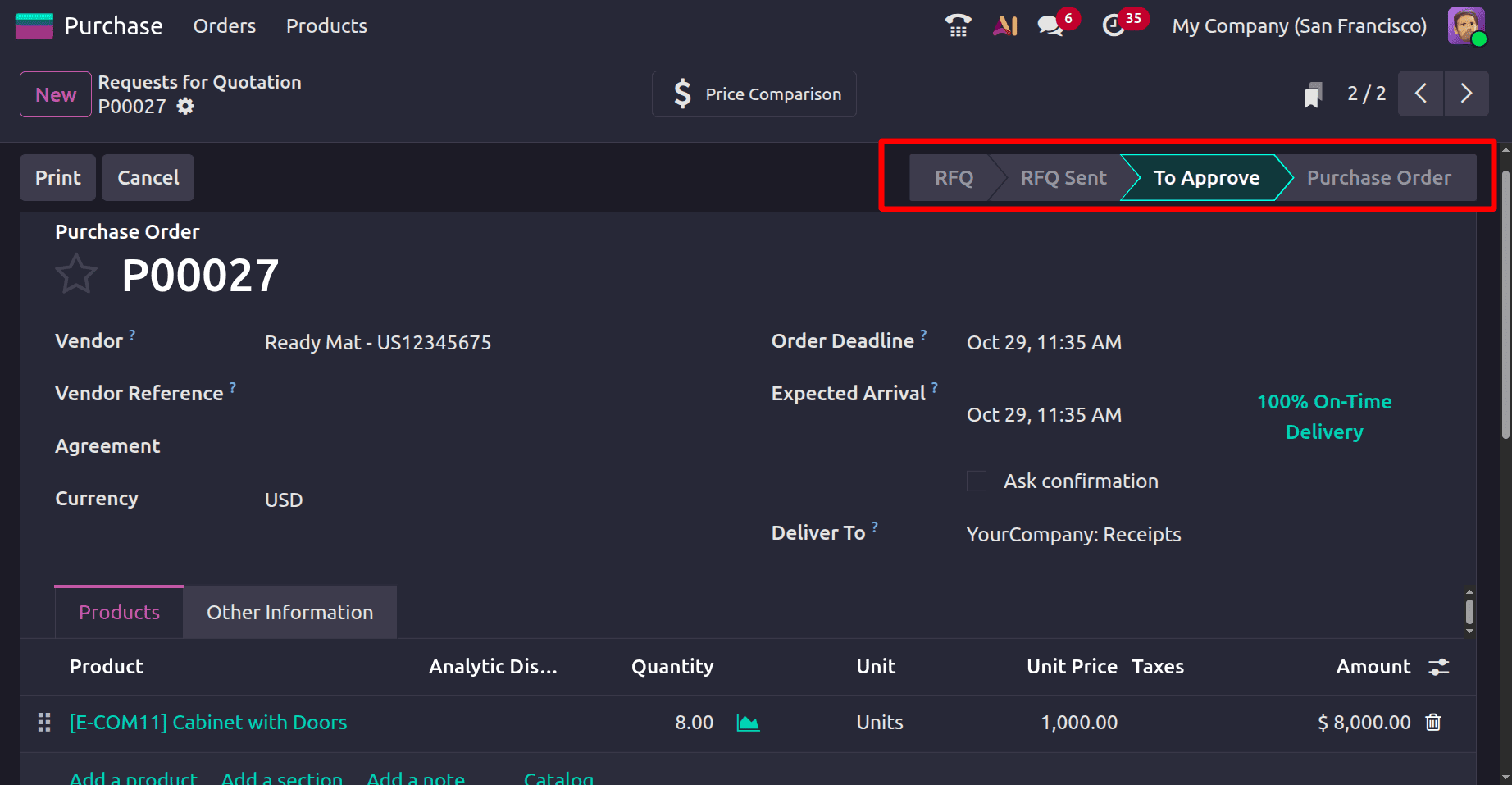 How to Set Up Approval Workflows in Odoo 19 Purchase Orders-cybrosys