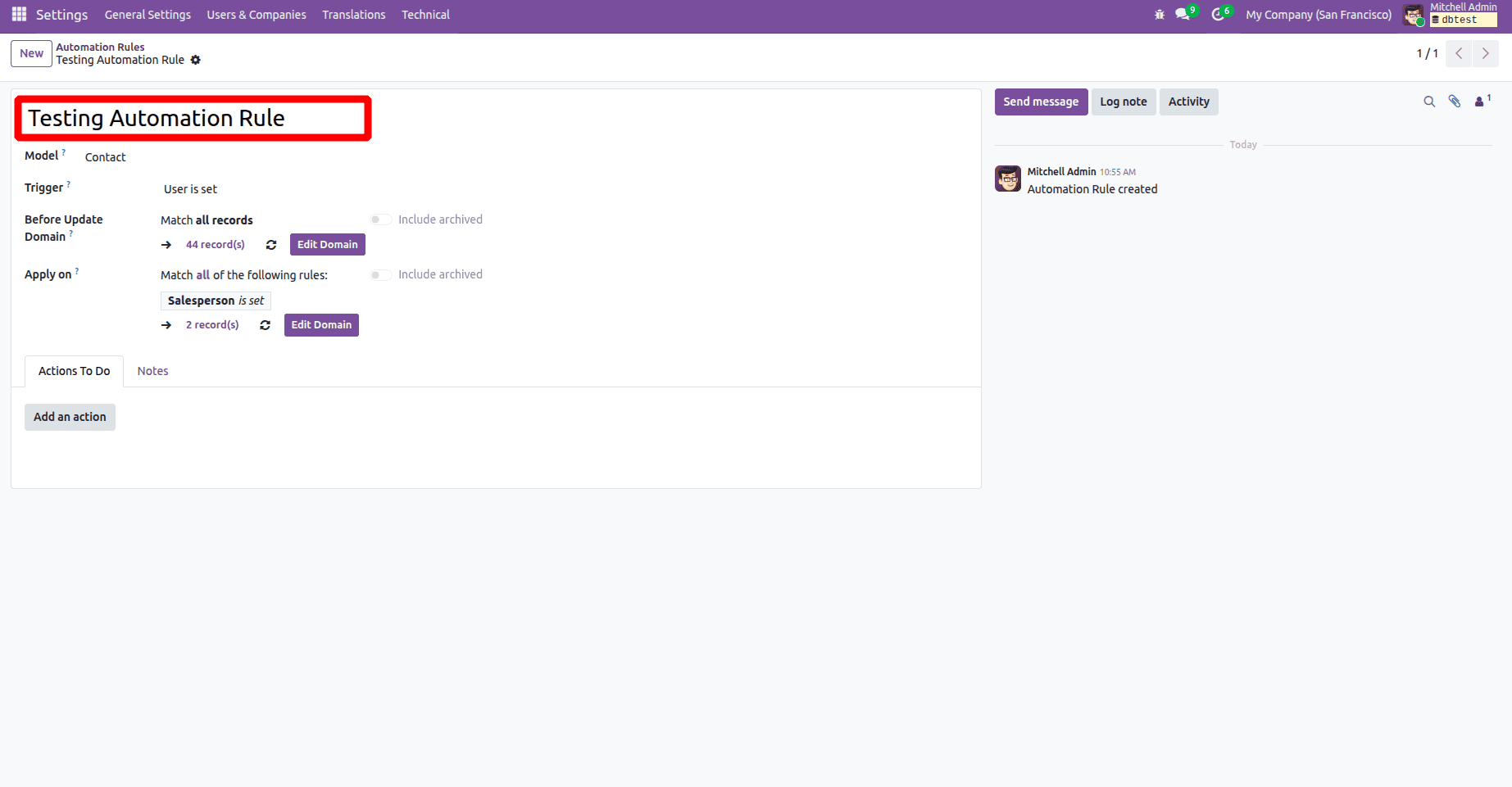 How to Set Up Automated Actions in Odoo 19 for Your Business-cybrosys