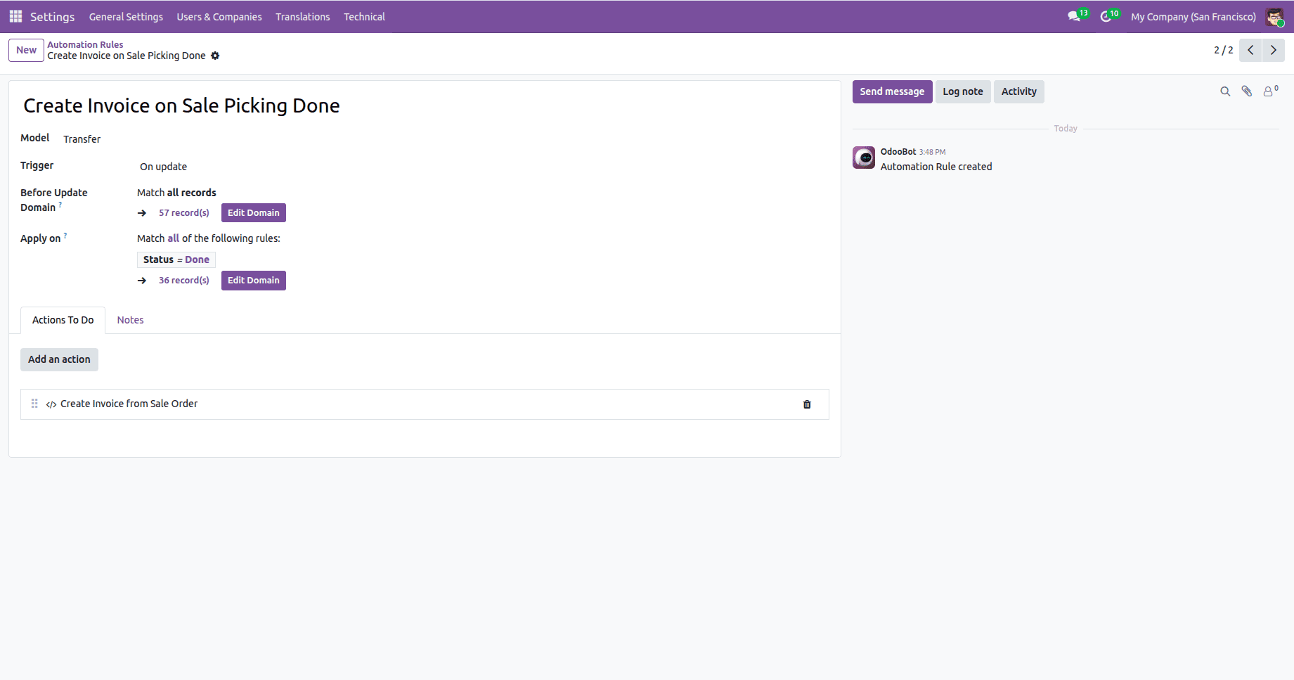 How to Set Up Automated Actions in Odoo 19 for Your Business-cybrosys