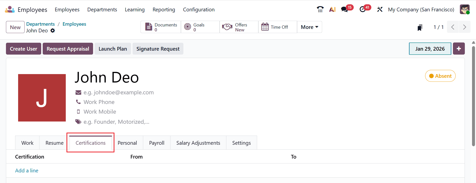 How to Set Up Company Departments in Odoo 19-cybrosys