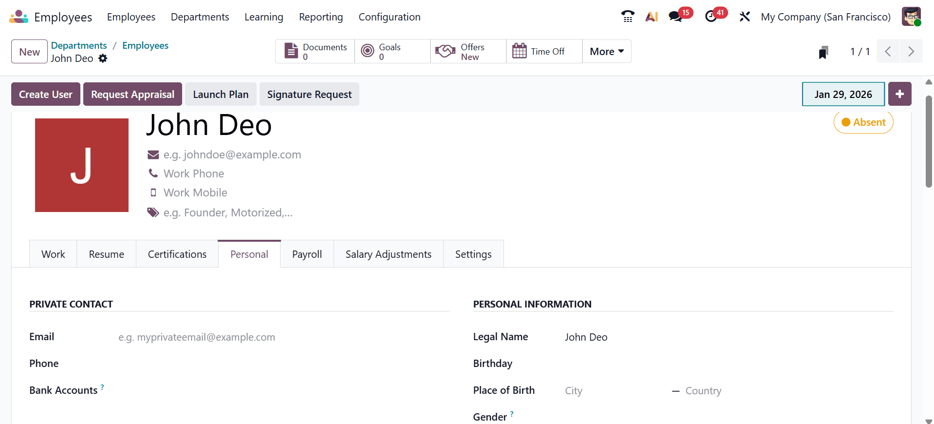 How to Set Up Company Departments in Odoo 19-cybrosys