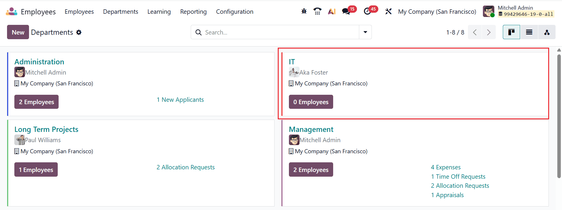 How to Set Up Company Departments in Odoo 19-cybrosys