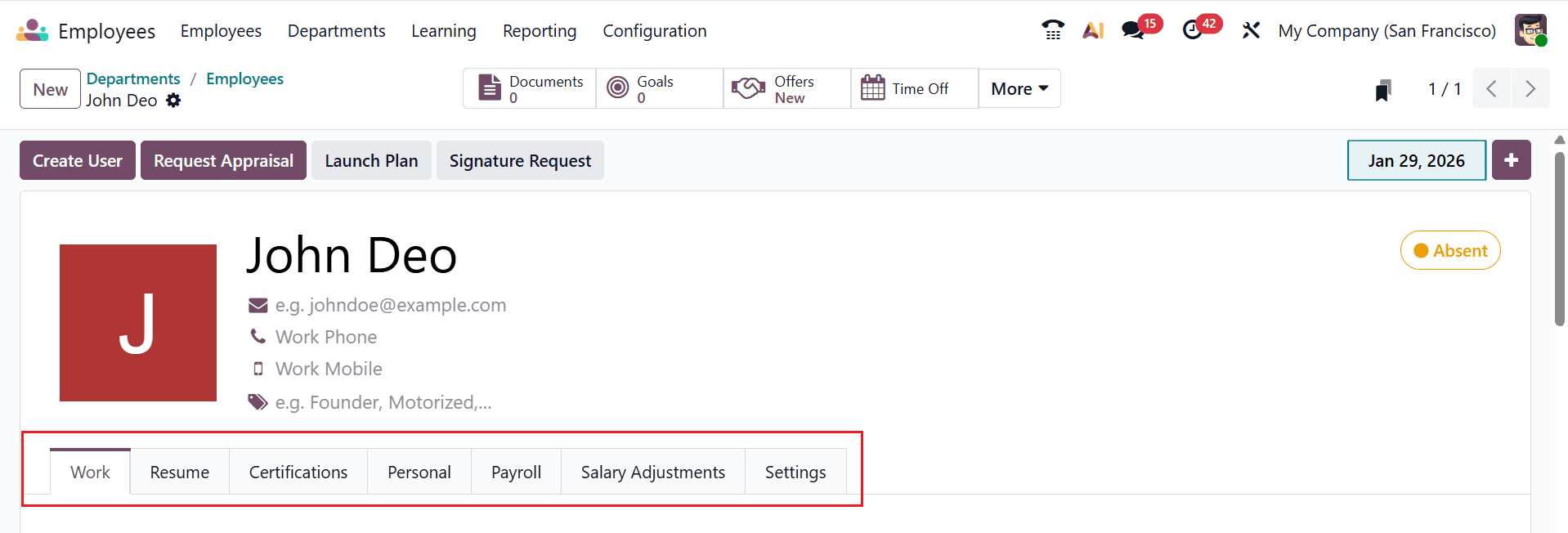 How to Set Up Company Departments in Odoo 19-cybrosys