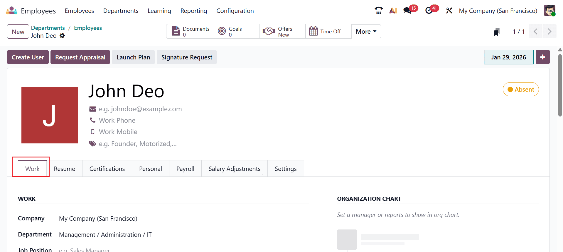 How to Set Up Company Departments in Odoo 19-cybrosys