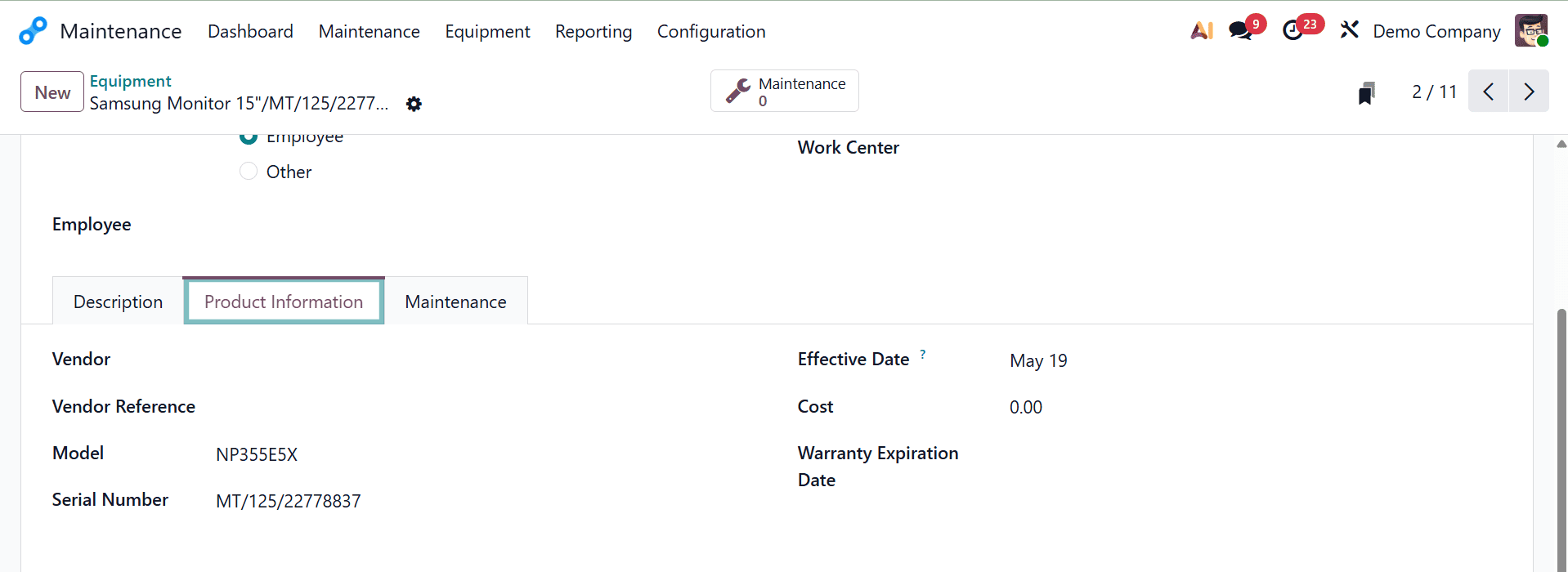 How to Set Up Equipment and Categories in Odoo 19 Maintenance-cybrosys