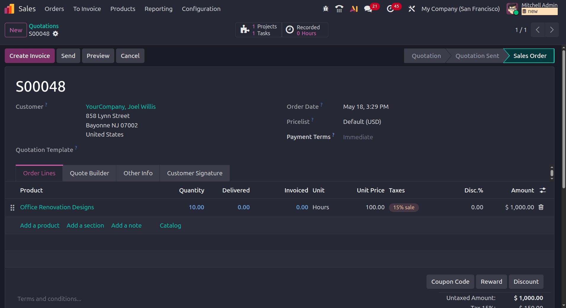 How to Set Up Fixed-Price Billing for Projects in Odoo 19-cybrosys