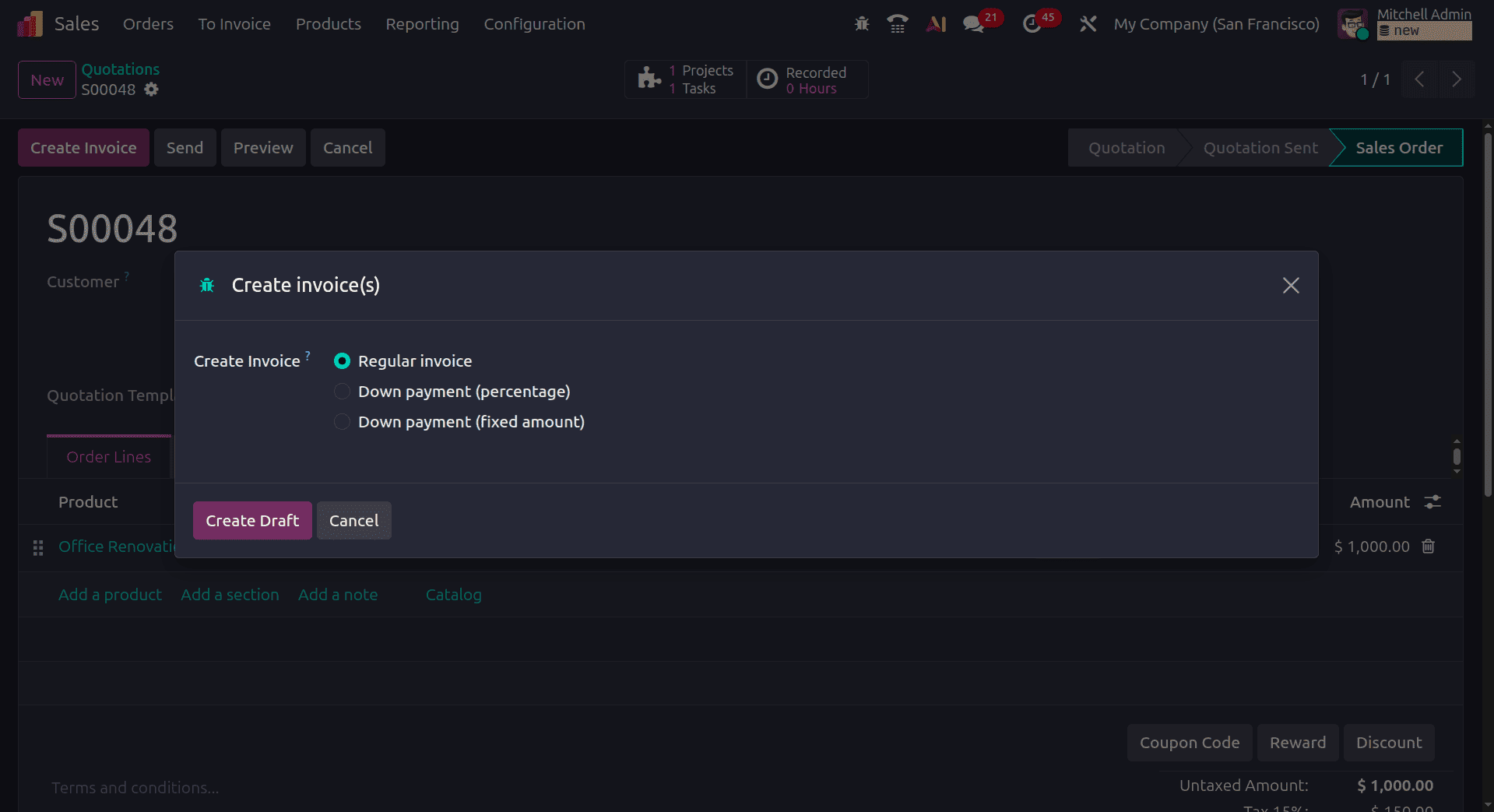 How to Set Up Fixed-Price Billing for Projects in Odoo 19-cybrosys