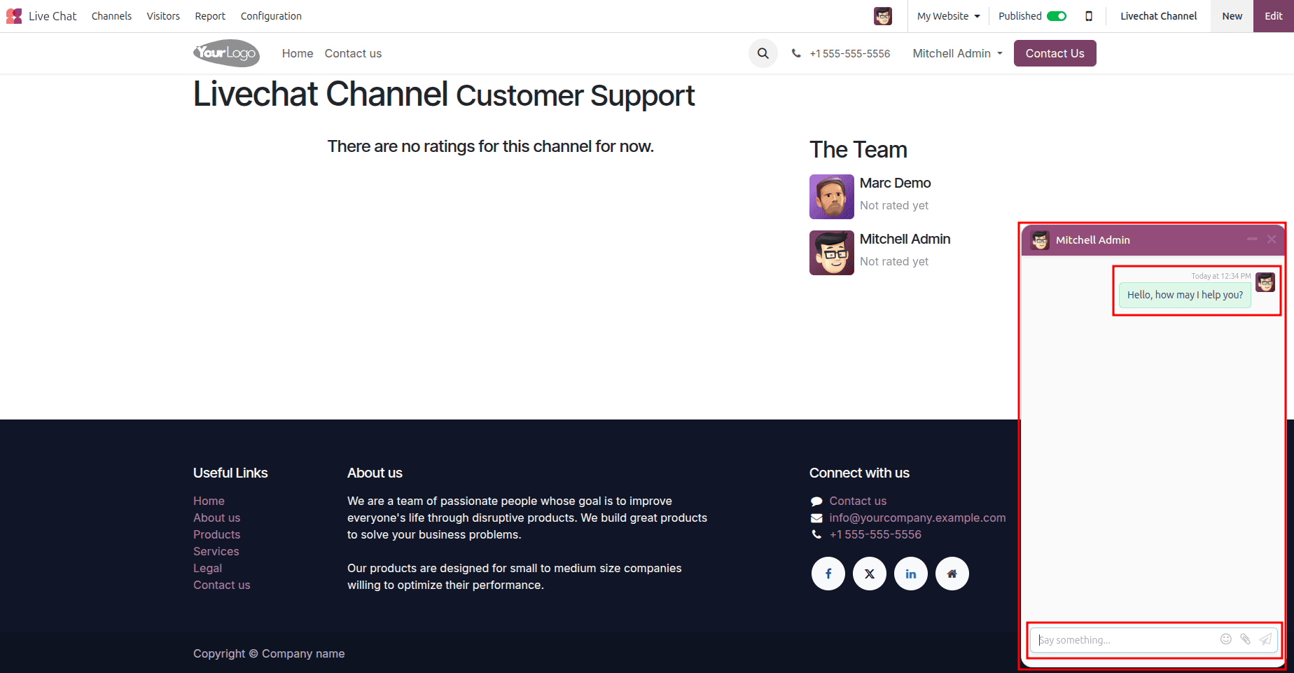 How to Set Up Live Chat for Instant Support on Your Odoo 18 Website-cybrosys