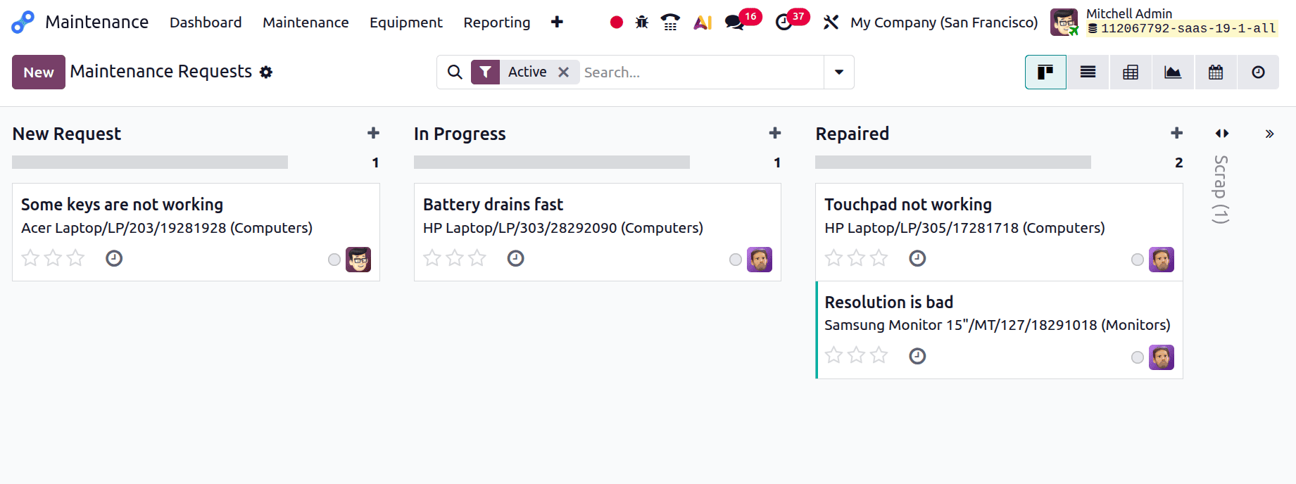 How to Set Up Maintenance Teams and Workflow Stages in Odoo 19-cybrosys