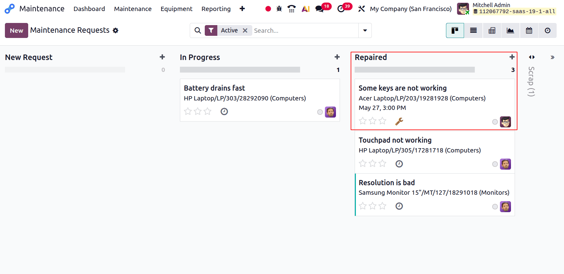 How to Set Up Maintenance Teams and Workflow Stages in Odoo 19-cybrosys