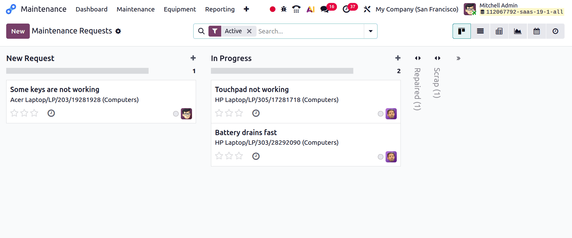 How to Set Up Maintenance Teams and Workflow Stages in Odoo 19-cybrosys