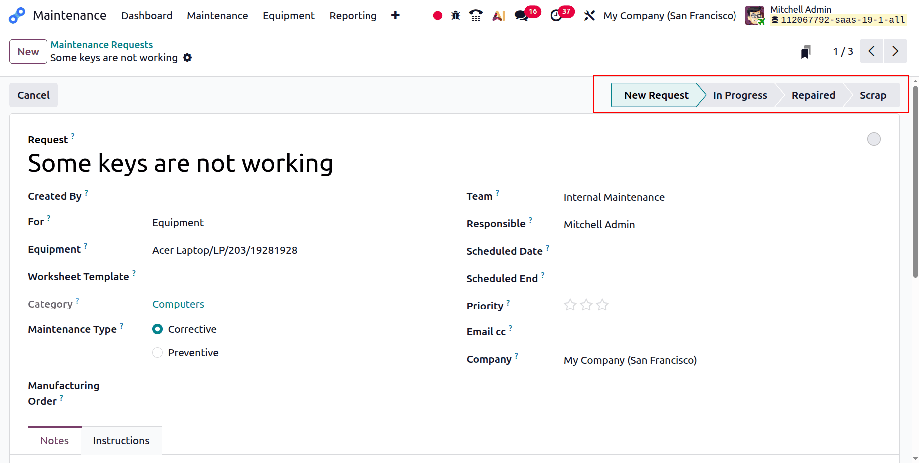 How to Set Up Maintenance Teams and Workflow Stages in Odoo 19-cybrosys
