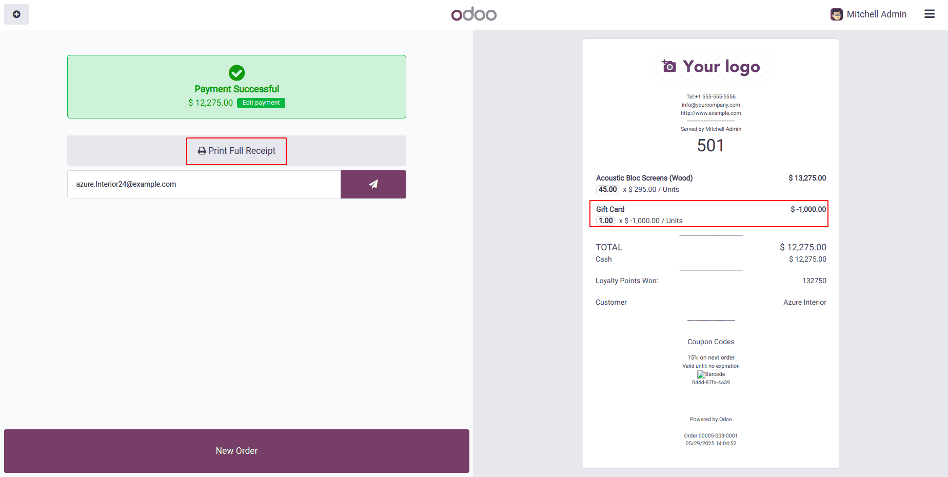 How to Set Up & Manage Gift Cards e-Wallets in Odoo 18 POS-cybrosys