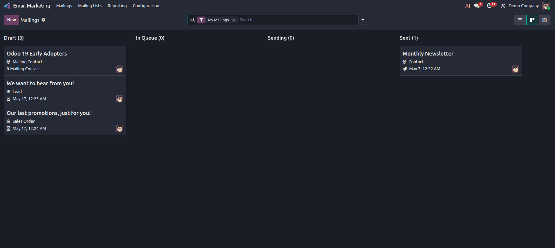 How to Set Up Mass Mailing Integration in Odoo 19-cybrosys