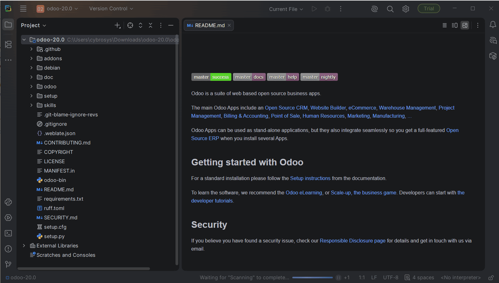How to Set Up Odoo 20 Development Environment Using PyCharm on Windows-cybrosys