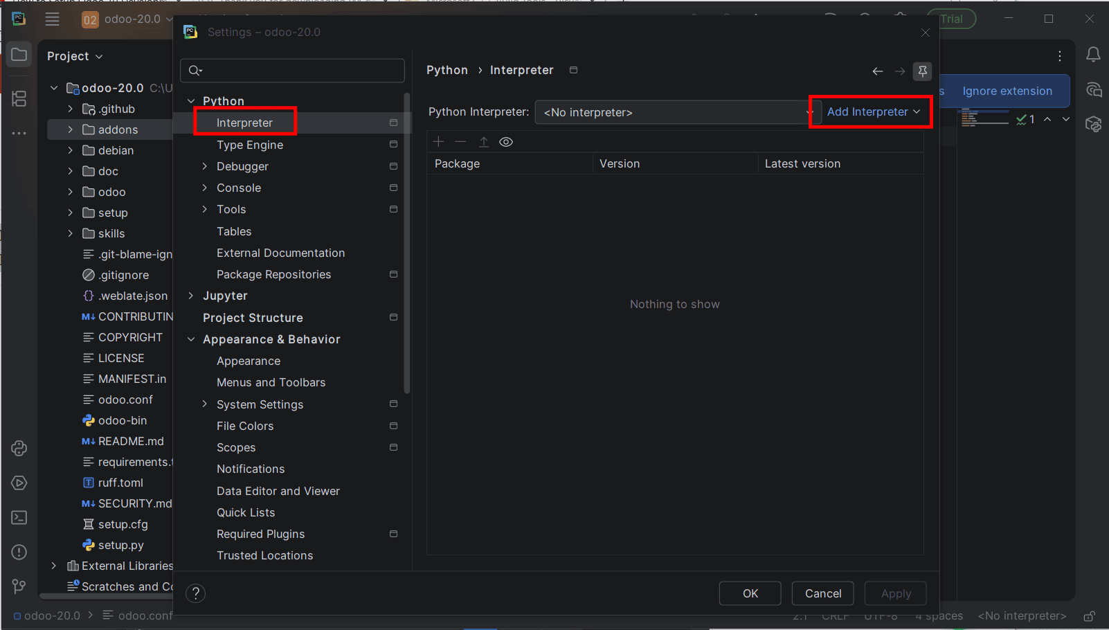 How to Set Up Odoo 20 Development Environment Using PyCharm on Windows-cybrosys