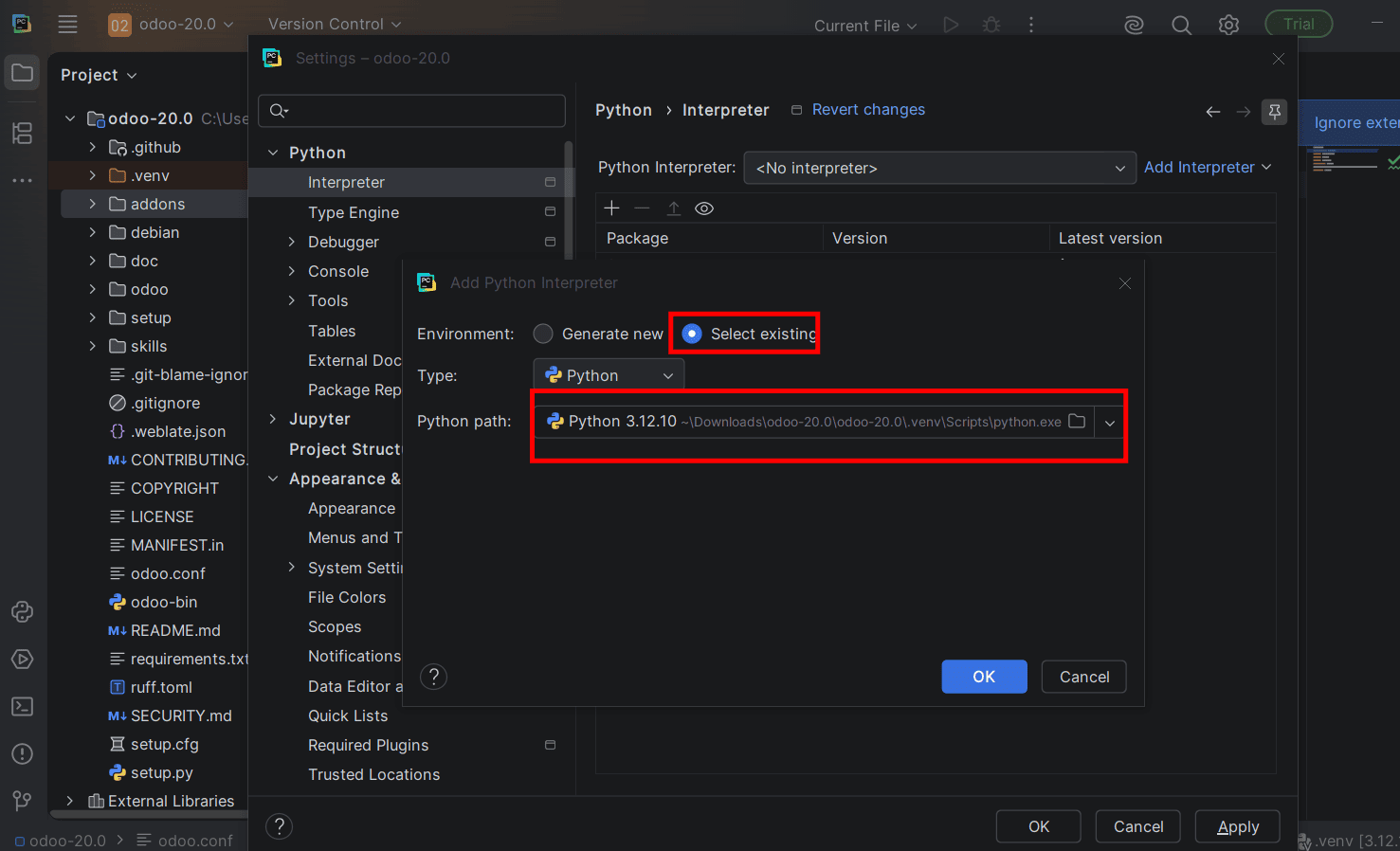 How to Set Up Odoo 20 Development Environment Using PyCharm on Windows-cybrosys