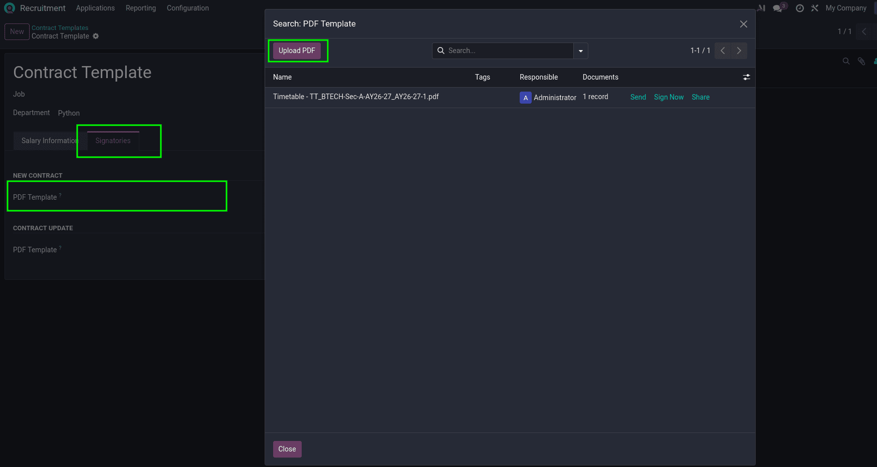 How to Set Up Offer Letters and Salary Packages in Odoo 19