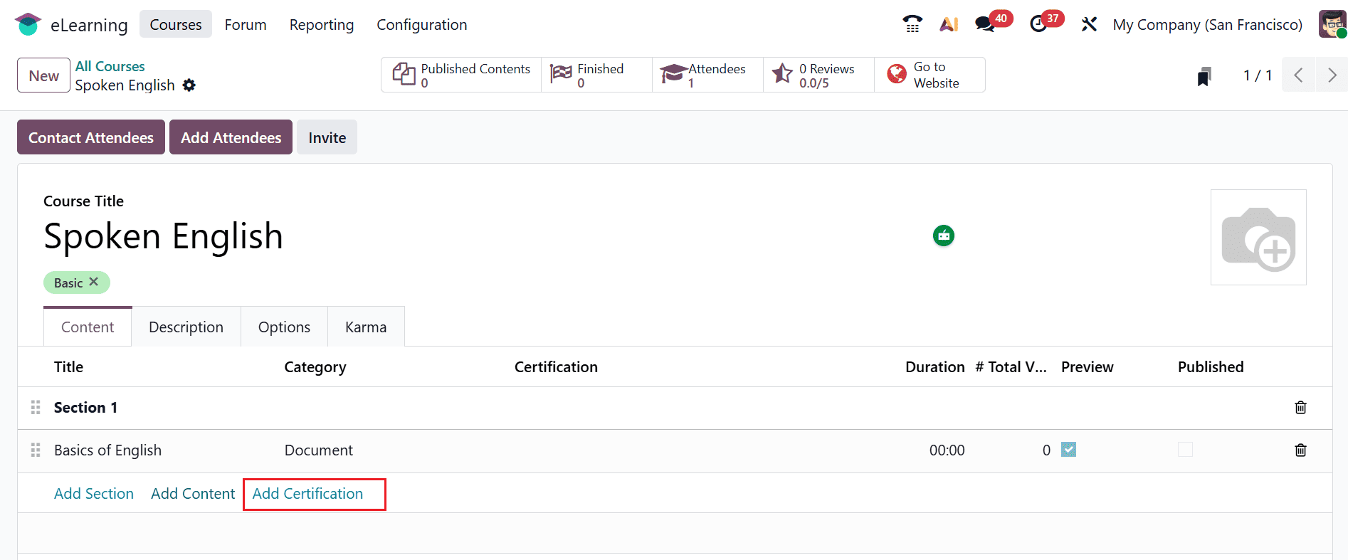 How to Set Up Online Courses in Odoo 19 eLearning-cybrosys