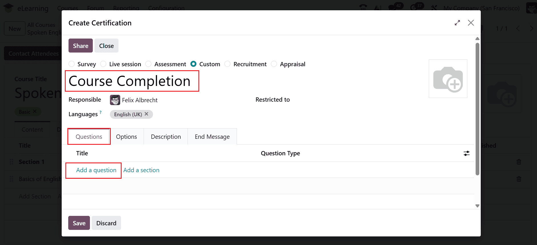 How to Set Up Online Courses in Odoo 19 eLearning-cybrosys