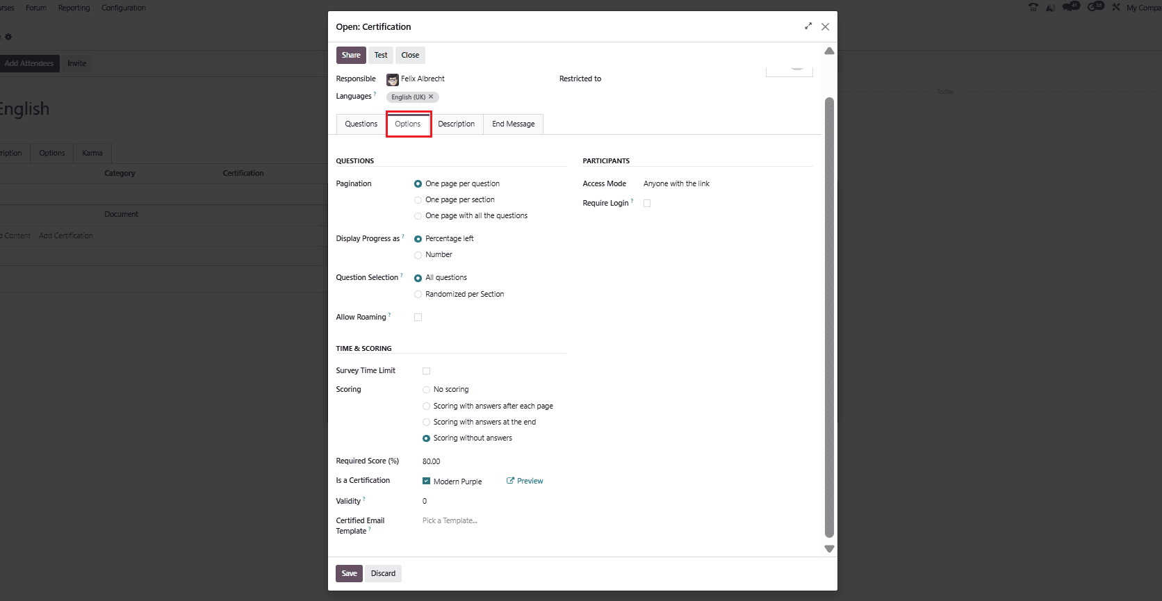 How to Set Up Online Courses in Odoo 19 eLearning-cybrosys