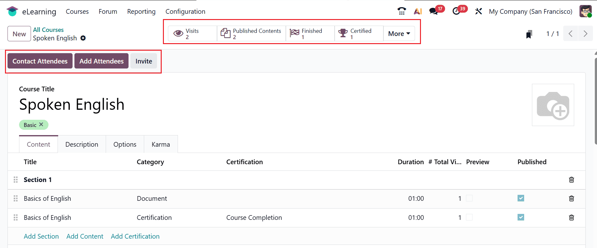 How to Set Up Online Courses in Odoo 19 eLearning-cybrosys