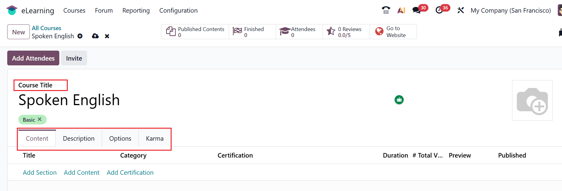 How to Set Up Online Courses in Odoo 19 eLearning-cybrosys