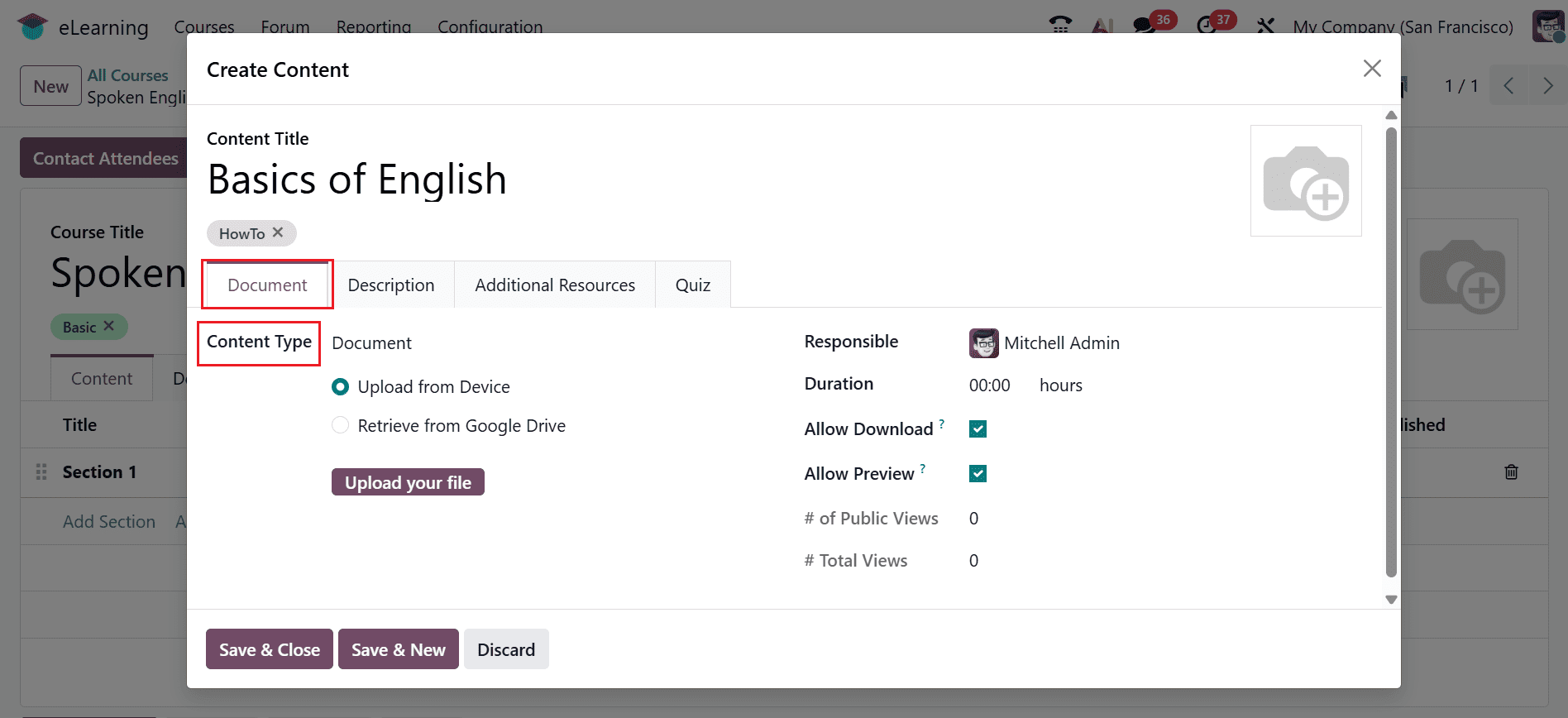 How to Set Up Online Courses in Odoo 19 eLearning-cybrosys