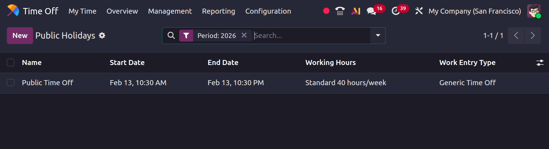 How to Set Up Public Holidays and Mandatory Leaves in Odoo 19-cybrosys