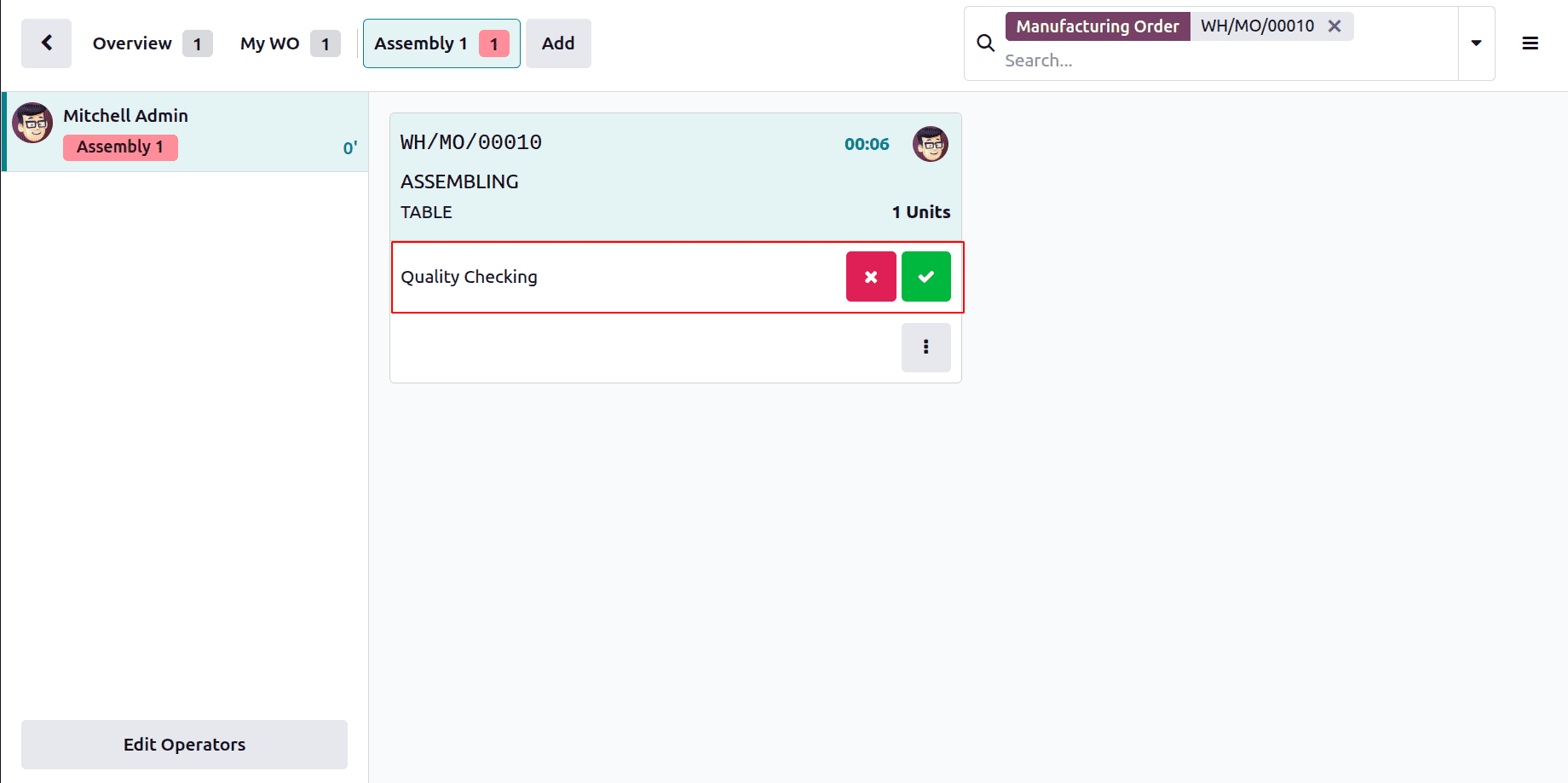 How to Set Up Quality Checks on Work Orders in Odoo 19-cybrosys