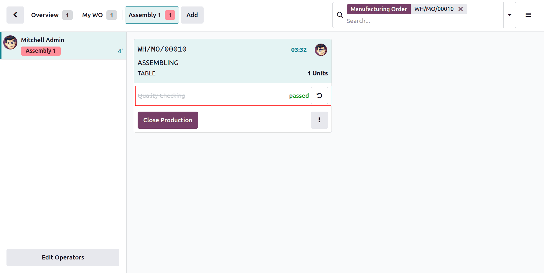 How to Set Up Quality Checks on Work Orders in Odoo 19-cybrosys