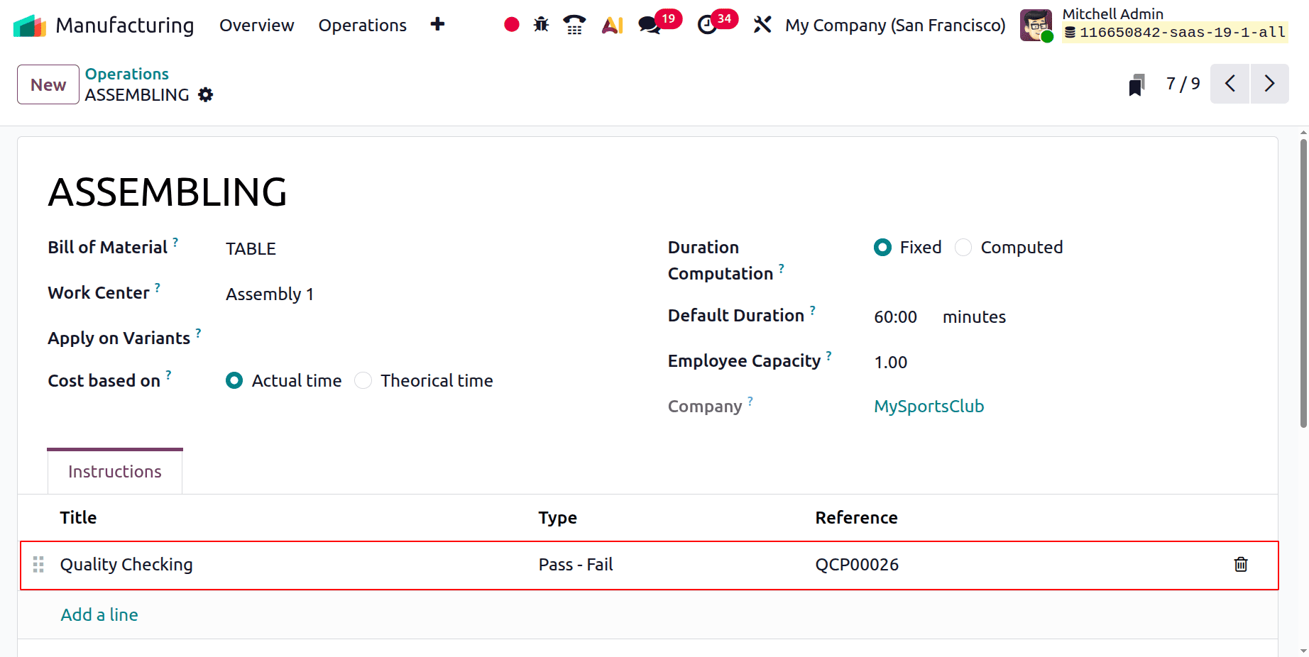 How to Set Up Quality Checks on Work Orders in Odoo 19-cybrosys